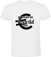 Foxwild  Heren t-shirt | Foxwild | Massa is kassa | Peter Gillis | Hatseflatse | Wit