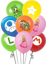 Mario - Super Mario  12 stuks ballonnen.