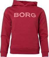 Björn Borg Logo Hoodie  - Trui - Sweater - Met Capuchon - Dames - Maat XXL - Rood