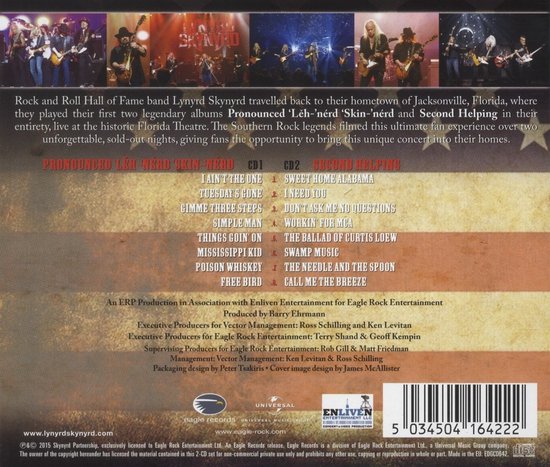 Lynyrd Skynyrd - Live At The Florida Theatre (2 CD), Lynyrd Skynyrd ...