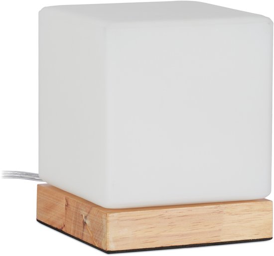Relaxdays wandlamp blokvormig - nachtlamp - 2 lichts - muurlamp