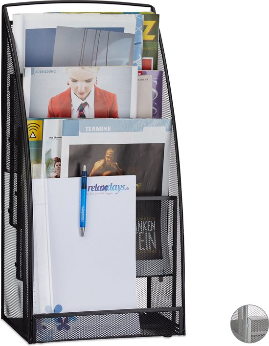 Krantenbakken in Zwart voor Woonaccessoires Krantenbakken in Zwart voor Woonaccessoires