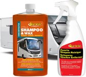 Caravan Shampoo & Wax + Zwarte Strepen Reiniger Voordeel SET | Starbrite