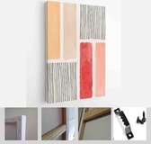 Set of Abstract Hand Painted Illustrations for Wall Decoration, Postcard, Social Media Banner, Brochure Cover Design Background - Modern Art Canvas - Vertical - 1962474118 - 80*60