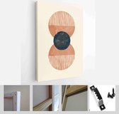 Mid Century Modern Design. A trendy set of Abstract Hand Painted Illustrations for Wall Decoration, Social Media Banner, Brochure Cover Design - Modern Art Canvas - Vertical - 1952