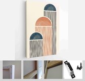 Abstract Organic Wall Art. Mid Century Modern Design. A trendy set of Abstract Hand Painted Illustrations for Wall Decoration, Social Media Banner, Brochure Cover Design - Modern A