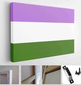 Sexual identity pride flags set, LGBT symbols. Flag gender sexe gay, transgender, bisexual, lesbian and others - Modern Art Canvas - Horizontal - 1681461886 - 80*60 Horizontal