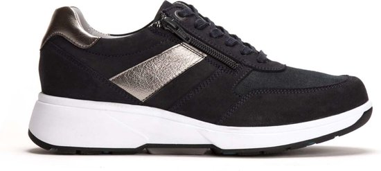 Xsensible Vrouwen Nubuck Lage sneakers / Damesschoenen 30201.2 nub - Blauw  - Maat 37 | bol.com