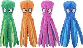 Honden Speelgoed Piep Kraak Pluche Hondenknuffel Octopus 4 kleuren - Dutchwide