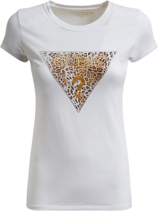 schoner Zeeman Theseus Guess SS Ghost Leopard Logo R3 Dames T-Shirt - Maat S | bol.com