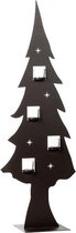 Metalen Kerstboom - Mooie design kerstboom met theelichthouders - Hoogte 120 cm