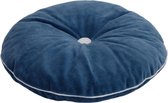 Wigiwama - Sierkussen Kinderkamer - Button Cushion Petrol blauw / wit W592596