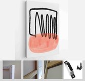 Set of three creative minimalist hand painted illustration for wall decoration, postcard or brochure design - Modern Art Canvas - Vertical - 1727603779 - 50*40 Vertical