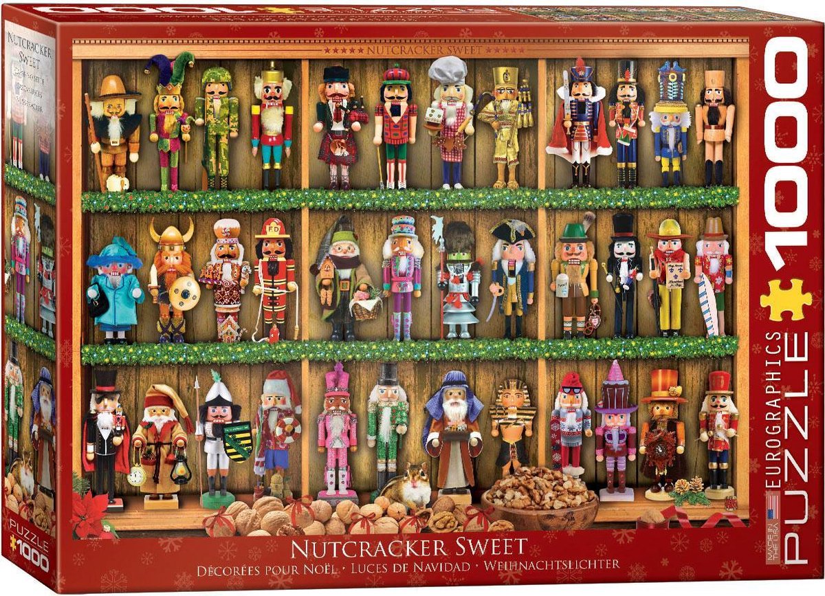Eurographics - Notenkraker-snoepjes [Nutcracker Sweets] - 1000 stukjes 68×48cm (b×h) - Kerstmis Legpuzzel