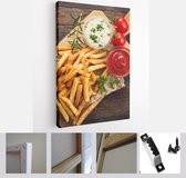 The only thing I like better is eating fried food - Modern Art Canvas - Vertical - 1713500434 - 40-30 Vertical