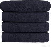 Bol.com HOOMstyle Handdoekenset Opruim ACTIE - 650grs Soft Cotton - 60x110cm - Donkerblauw - 4 stuks aanbieding