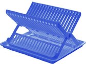 Porte - vaisselle Blauw 2 couches avec bac de récupération 37 x 33 cm - ustensiles de cuisine - La vaisselle/ séchage - Paniers à vaisselle avec bac de récupération