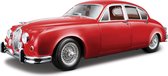 Jaguar Mark II 1959 (Rood) (23 cm) 1/18 Bburago - Schaalmodel - Modelauto - Model auto - Minatuurautos - Miniatuur auto