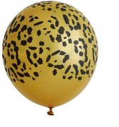 10 ballons dorés. | Imprimé panthère | Imprimé léopard | fête de la jungle | party de la jungle | Le thème de la fête