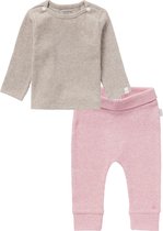 Noppies SET(2delig) Broekje NAURA ROSE en Shirt NATAL TAUPE - Maat 44