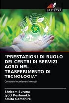 "Prestazioni Di Ruolo Dei Centri Di Servizi Agro Nel Trasferimento Di Tecnologia"