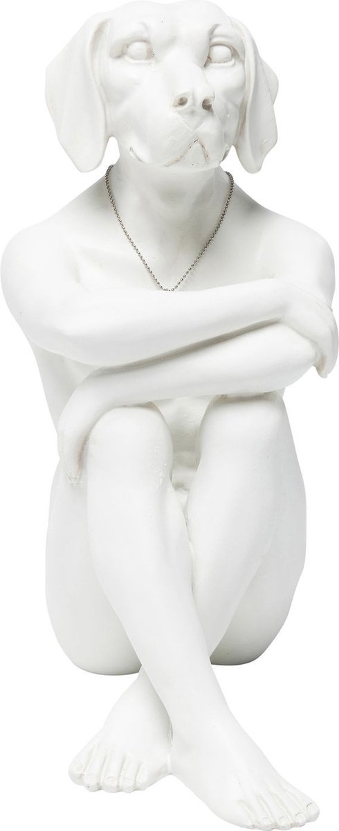 Kare Decofiguur Gangster Dog Cream