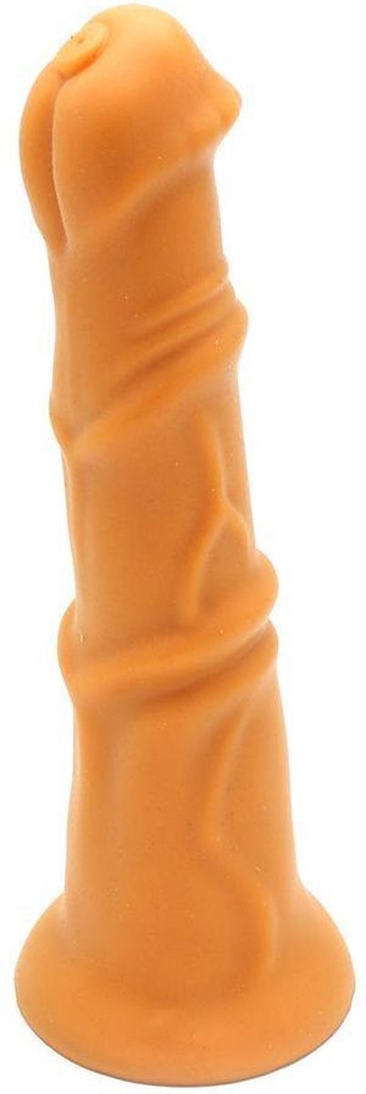 Gold Play - Soft Liquid Siliconen Dildo - Beast - Goud S