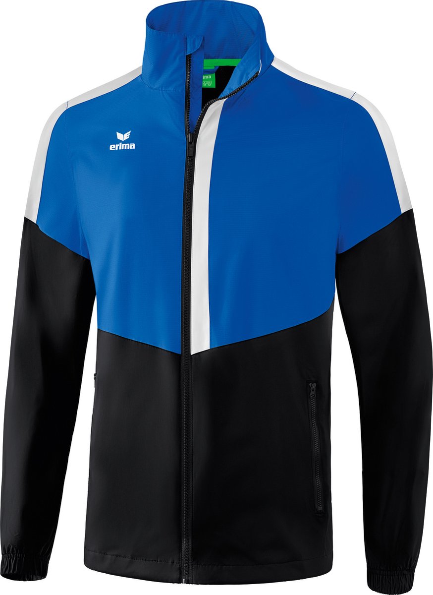 Erima Squad Allweather Jack Kinderen - New Royal / Zwart / Wit | Maat: 152
