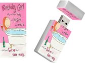 Leuke verjaardagscadeaus USB stick 64GB cadeau voor vrouw model1052, verjaardagscadeau voor haar,