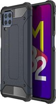 Voor Samsung Galaxy M32 Magic Armor TPU + PC Combinatie Case (Marineblauw)