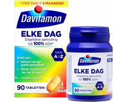 Davitamon Elke Dag - Complete multivitaminen met 22 essentiële vitamines en mineralen- 90  tabletten
