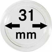 Lindner Hartberger muntcapsules Ø 31 mm (10x) voor penningen tokens capsules muntcapsule