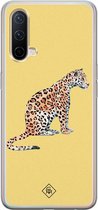 OnePlus Nord CE 5G hoesje siliconen - Leo wild | OnePlus Nord CE case | geel | TPU backcover transparant