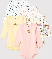 Petit Bateau 5 Pack Baby Meisjes Rompertje - Maat 92/98