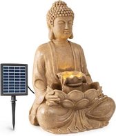 blumfeldt Dharma zonne-energie fontein - voor binnen en buiten - LED-verlichting - 48 x 72 x 41 cm (BxHxD) - Weerbestendig - Polyresin