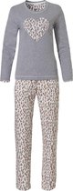 Pastunette Broken Heart Vrouwen Pyjamaset - Grey - Maat 42