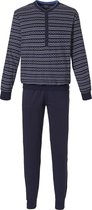 Pastunette for Men Graphic Henley Mannen Pyjamaset - Blauw - Maat XL