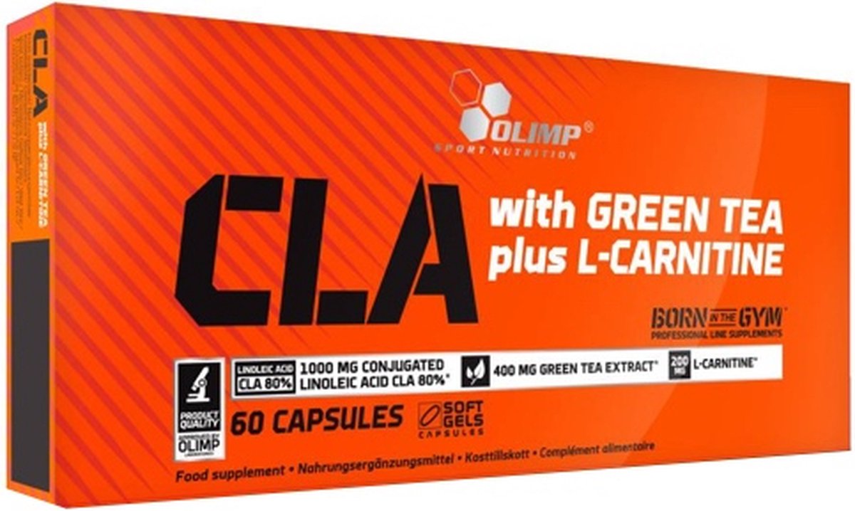 CLA, Groene Thee en L-Carnitine 60caps