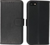 iPhone SE 2020 Hoesje - iPhone 8 Hoesje - iPhone 7 Hoesje - Book Case Telefoonhoesje - Kaarthouder Portemonnee Hoesje - Wallet Case - Zwart
