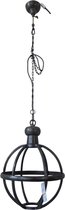 Hanglamp Globo - 43cm dia - zwart/antraciet - industrieel - vintage