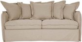 3-zits slaapbank - stof linnen effect - L177 x D104 x H89 cm - CIPRO