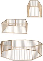Grondbox - Zinaps Baby Playpen Wooden Playpen with Door 8 Panels Each 90 x 68 cm- (WK 02127)