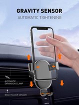 Telefoonhouder Auto Ventilatie - 360° Draaibaar - Zwaartekracht Sensor - Auto Lock en Release - Universeel voor iPhone / Samsung / Smartphone / GSM tot 6.7 inch