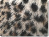 Muismat Panterprint - Close-up panterprint muismat rubber - 23x19 cm - Muismat met foto