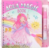 Princess Mimi Kleurboek Aqua Magic Meisjes 19 Cm Roze 2-delig