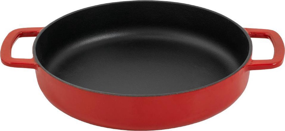Combekk Sous Chef koekenpan - 28cm - 2 grepen - rood