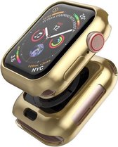 Étui en Siliconen DrPhone TPU - Étui de protection complet - Étui à la Fashion - Convient à la montre intelligente iOS 1/2/3 - 42 mm - Or