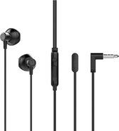 UiiSii HM12 - In Ear Oordopjes - Oortjes met draad en microfoon - 120cm 3,5mm Audiokabel - Zwart