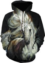 Hoodie Paard - L - vest - sweater - outdoortrui - trui - sweatshirt