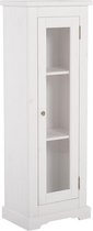 Badkamerkast Klassiek Wit 85 cm - Berta - Luxe Klassiek Badkamermeubelset Wit - Landelijke Witte Badkamer Set Compleet 85 cm - Perfecthomeshop